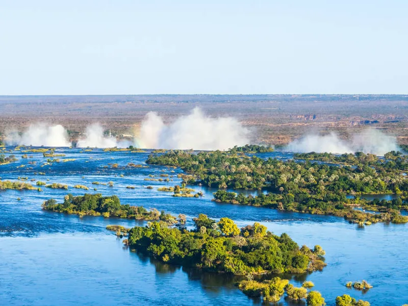 Zambezi river and Victoria falls