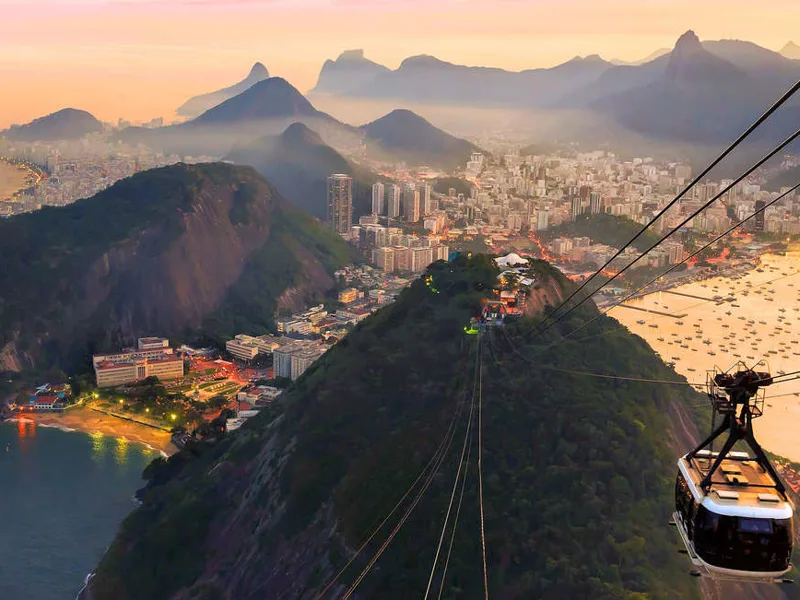 The cable car to Sugar Loaf Mountain