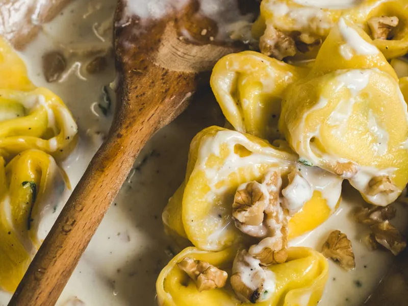 Tortellini, a speciality of Bologna