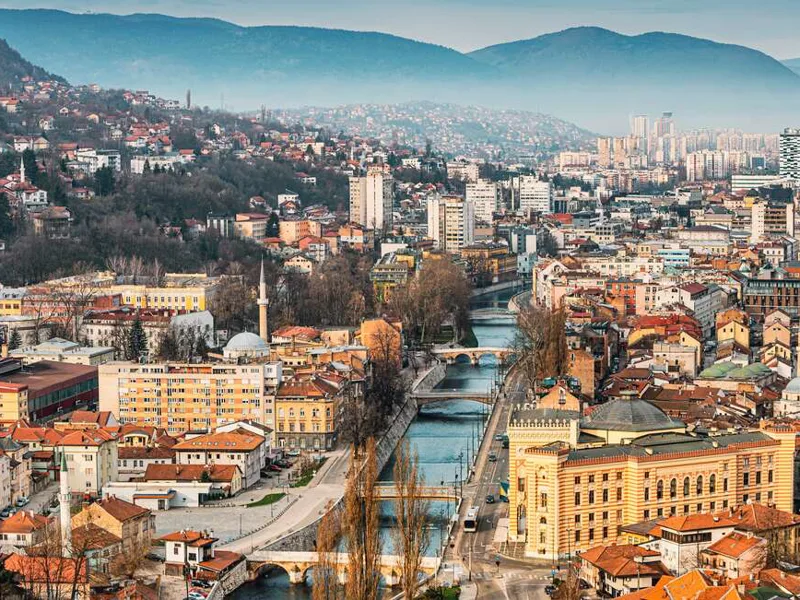 Miljacka River in Sarajevo