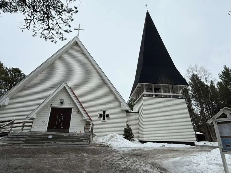 Wooden church in Inari