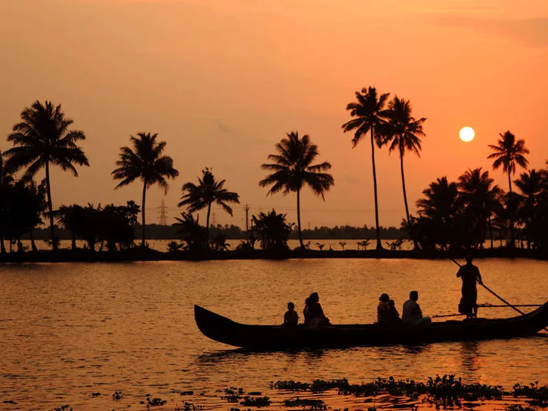 Backwaters sunset