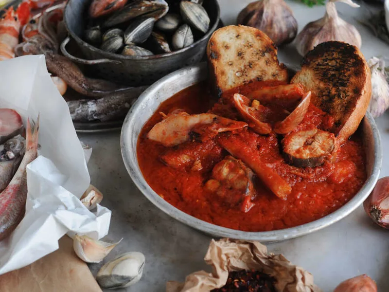 Livorno cacciucco (fish stew)