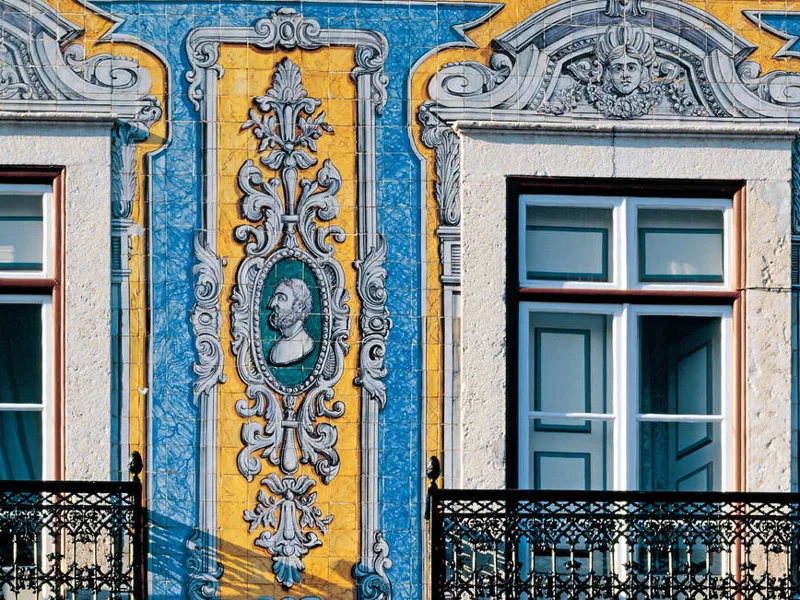 Decorative homes in Lisbon