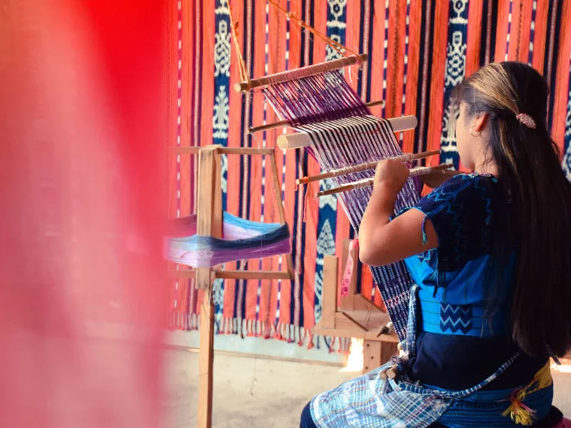 Local weaver, Guatemala