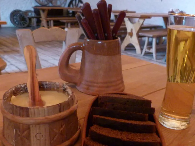 Baltic black bread and butter