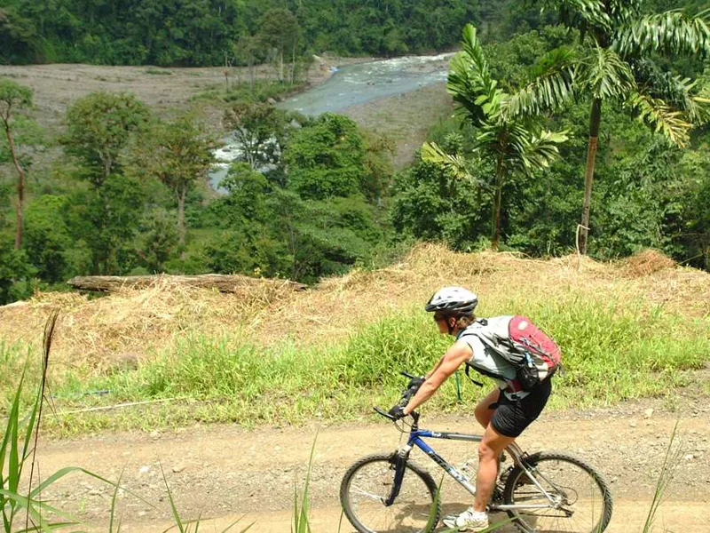 Cycling the route