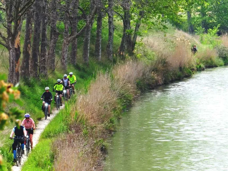 Cycling along the canal