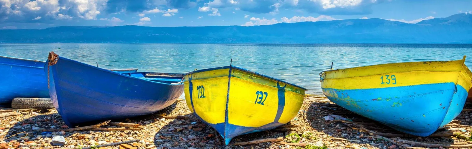 Boat on Lake Ohrid