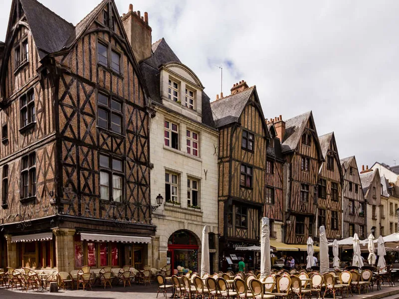 Historic buildings on Place Plumereau in Tours