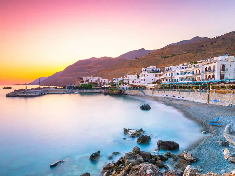 Chora Sfakion at Sunset