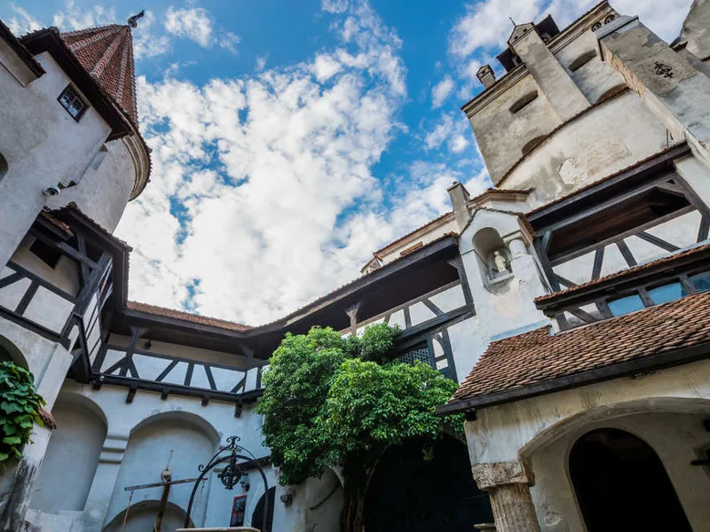 Bran Castle courtyard