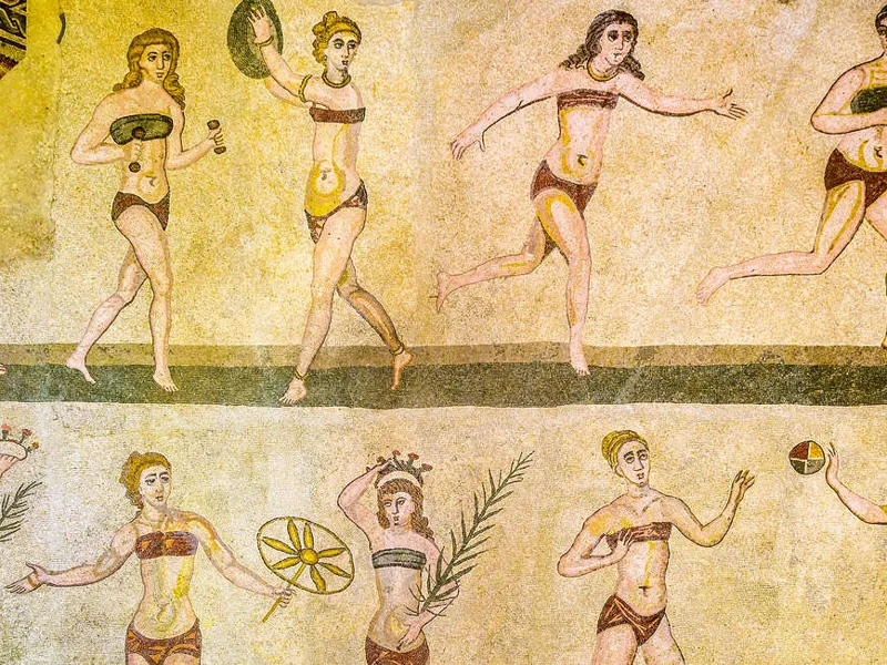 Mosaics in Villa Romana del Casale