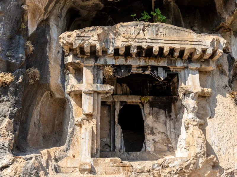 Rock cut tombs at Pinara